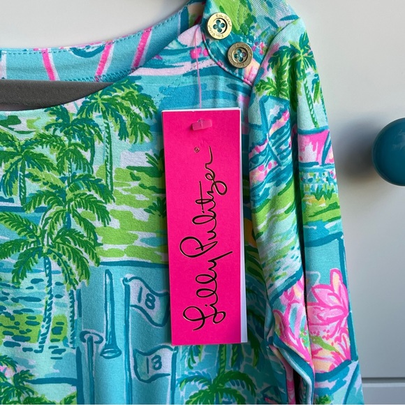 Lilly Pulitzer UPF 50+ mini Sophie dress, multi color, Honda classic print - Picture 3 of 10